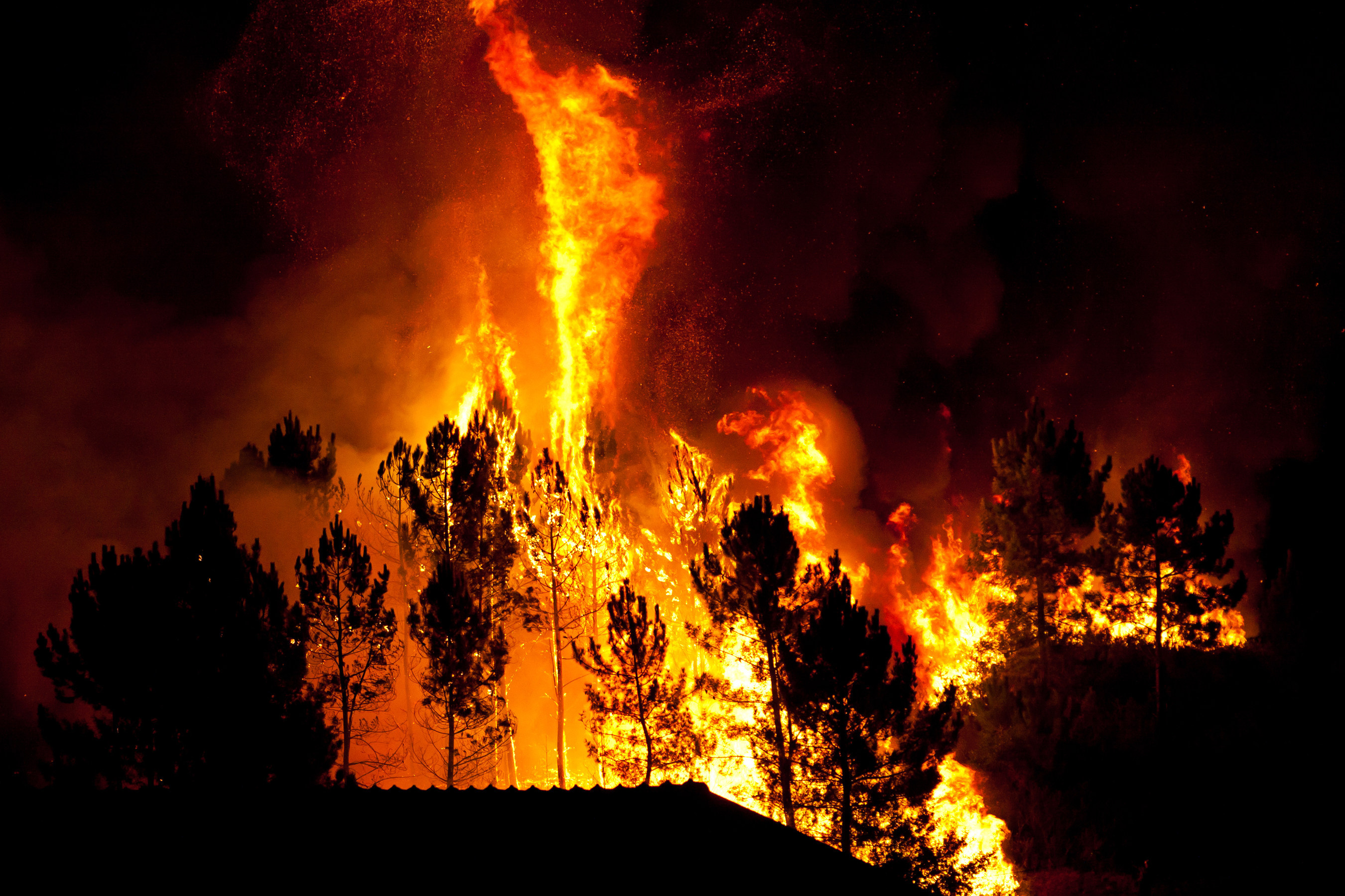 Aluminum-fueled super wildfire