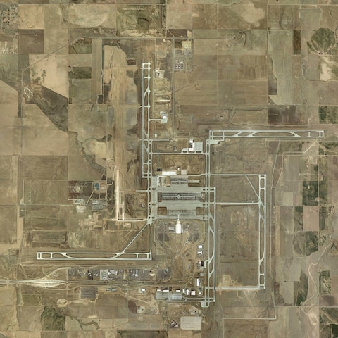 Denver Airport from above