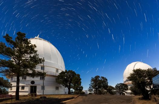 The Observatory’s 107-inch telescope was used for many of the measurements. After 1985, the observations were made using a dedicated 30-inch telescope. Photo Credit: McDonald Observatory