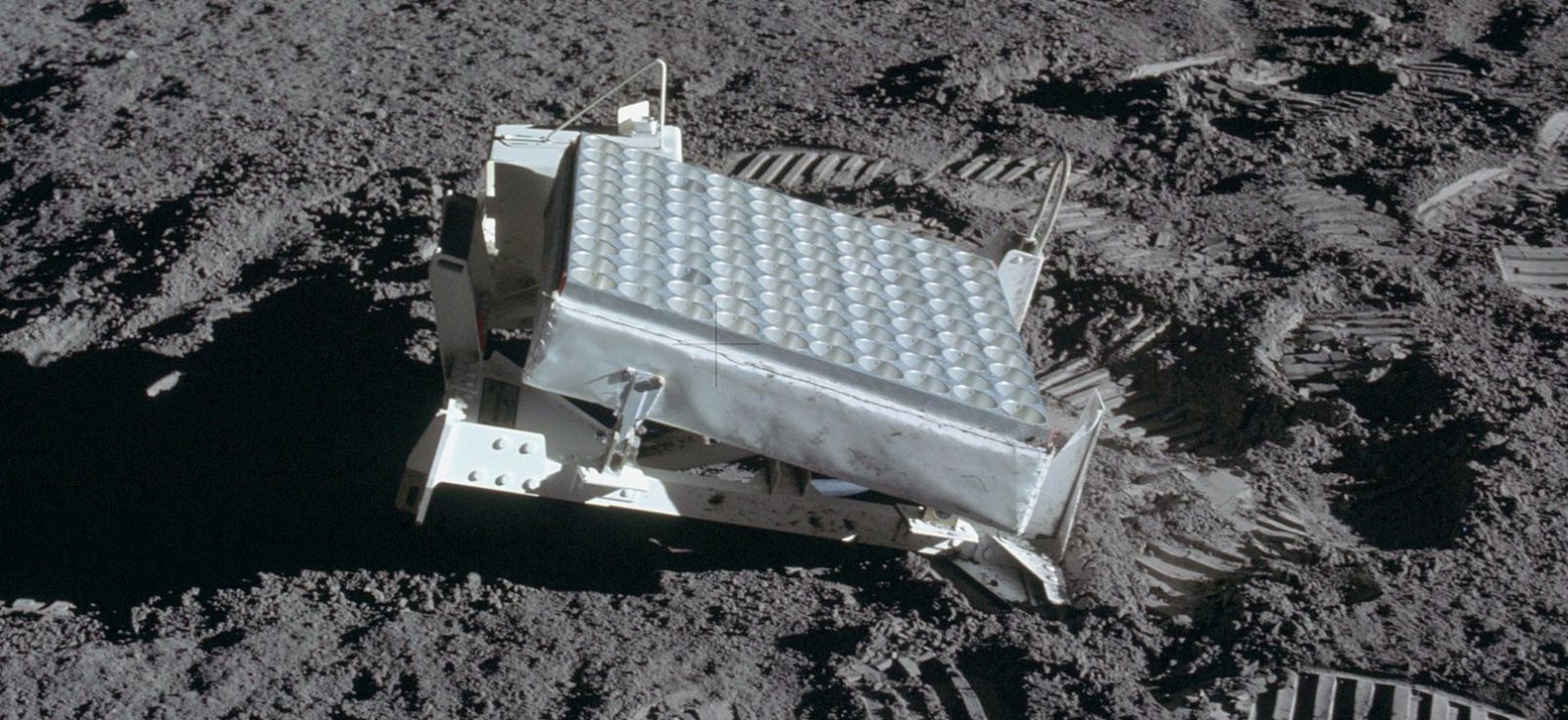 A Laser Ranging Retroreflector on the Moon. These experiments were used for decades after astronauts placed them there during the Apollo Program. Photo Credit: NASA