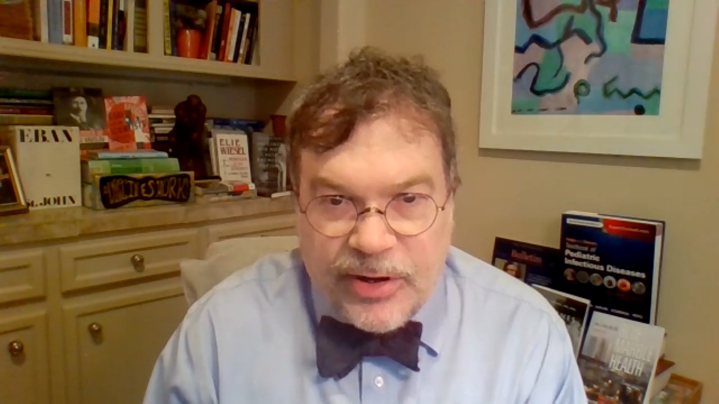 Vaccinologist Peter Hotez during a video interview with Down To Earth. 