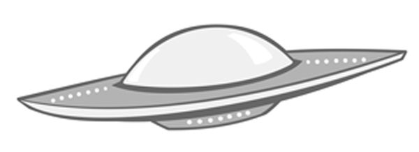 The Grey Area news UFO logo