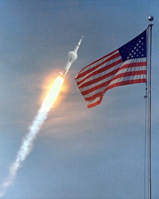 Launch of Apollo 11 atop Saturn V rocket Photo Credit NASA