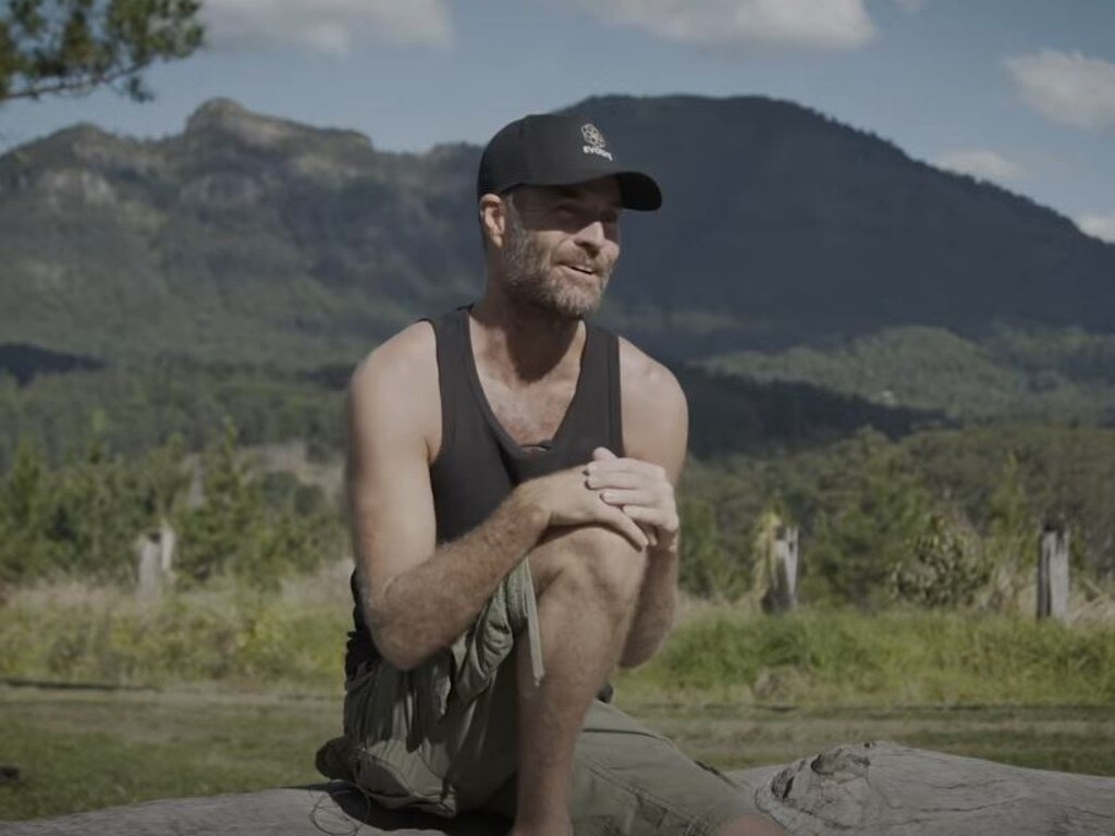 Pete Evans at Mt Burrell, north of Byron Bay where he is planning to set up a wellness retreat.