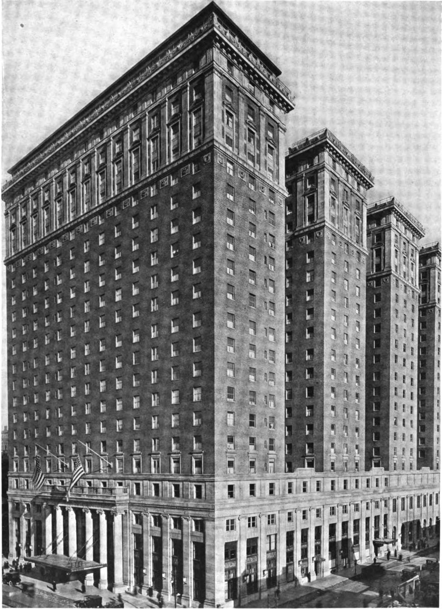 Frank plunged to his death from Hotel Statler in New York