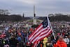 The scene outside the Capitol in D.C. on Jan. 6 before a pro-Trump mob stormed the building. (Ricky Carioti/The Washington Post)