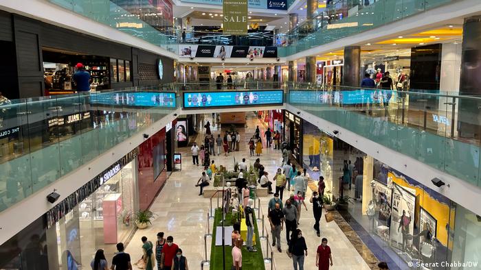 A shopping mall in New Delhi