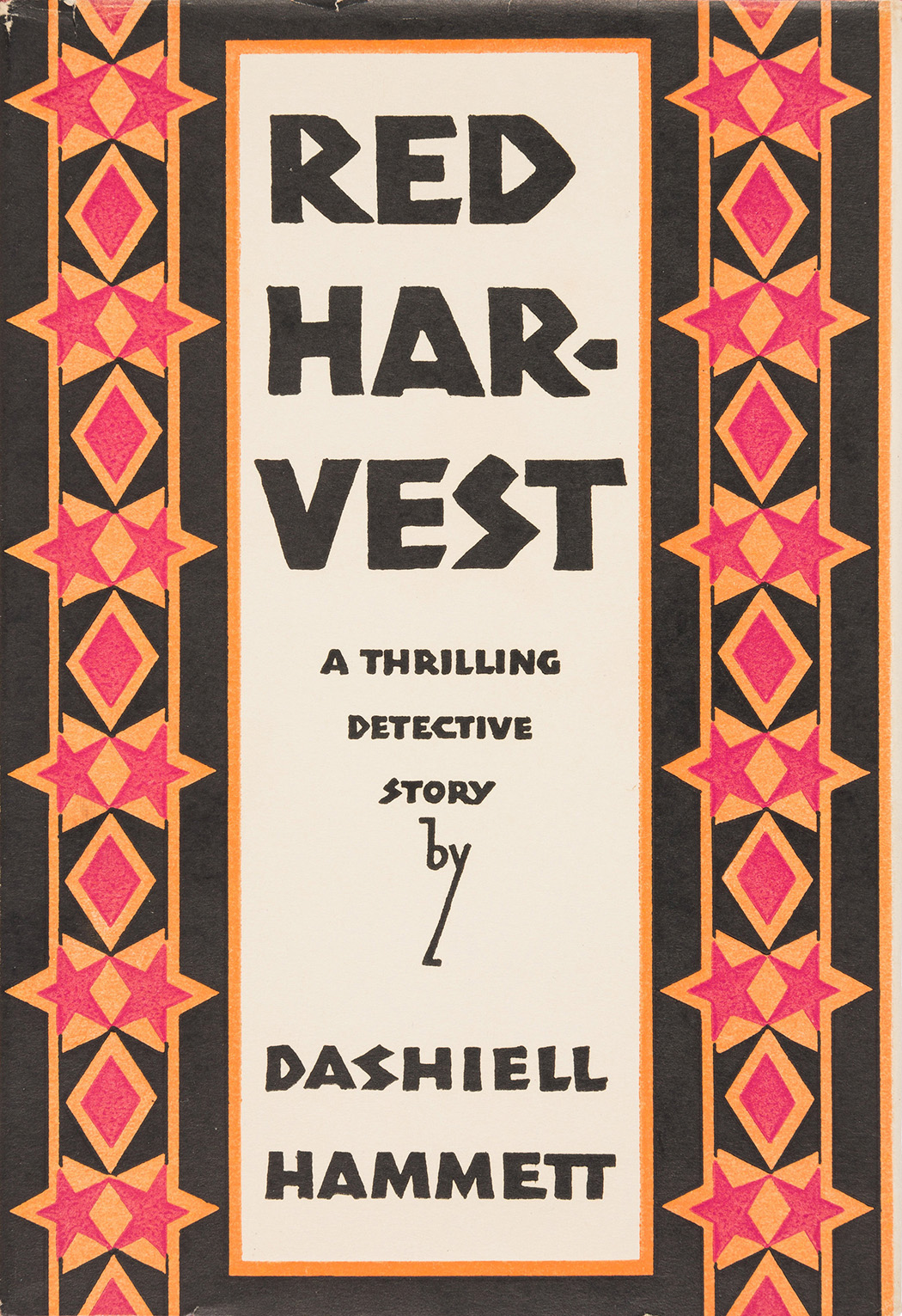 First-edition cover of Dashiell Hammett's first novel, Red Harvest, 1929 