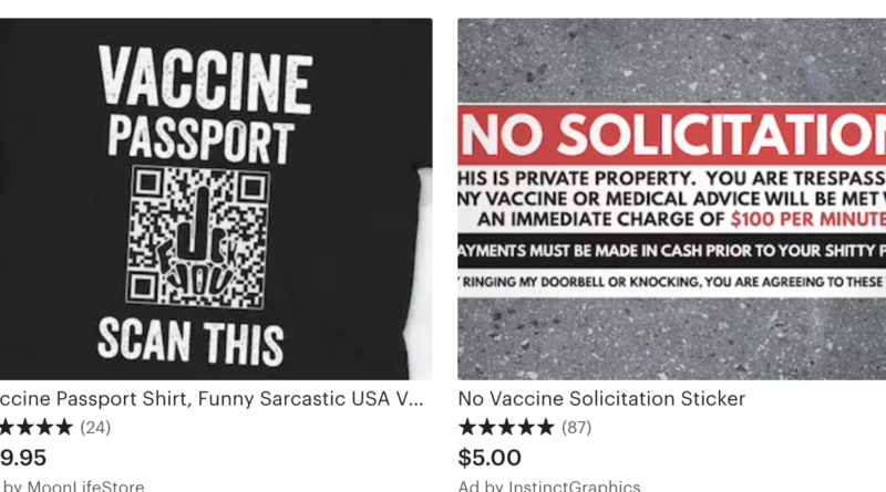 The weird world of anti-vax Etsy