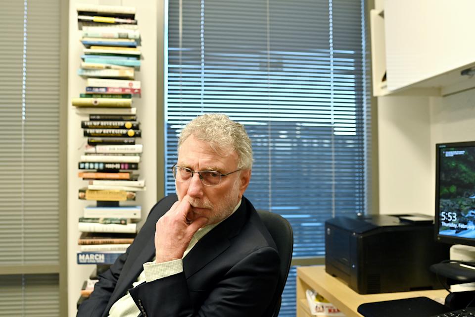 WASHINGTON, DC- FEBRUARY: 25
Executive Editor Marty Baron retires from The Washington Post via Getty Images. He is photographed downtown in Washington, DC on February 25, 2021. (Photo by Marvin Joseph/The Washington Post via Getty Images)