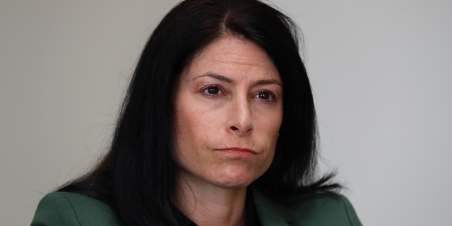 Dana Nessel, Attorney General of Michigan, listens to a question from reporters in Detroit. (AP Photo/Paul Sancya)