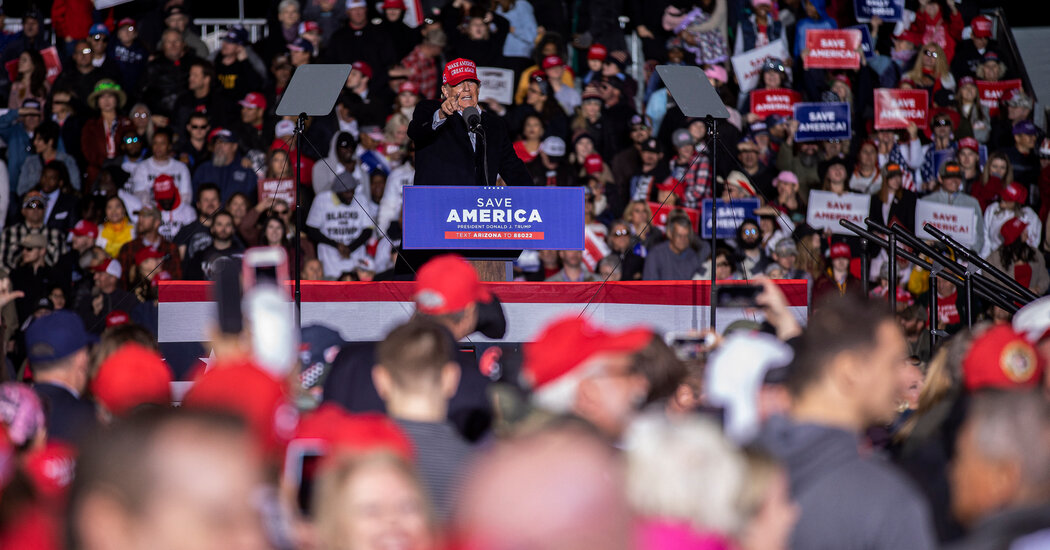 Trump Rally Underscores GOP Tension Over How to Win in 2022 Trump Rally Underscores GOP Tension Over How to Win in 2022