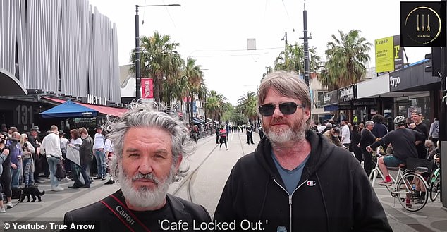 Protests: In October 2021, Richardson also vented his anger while attending a sit-in protest along Acland Street's dining precinct in St Kilda