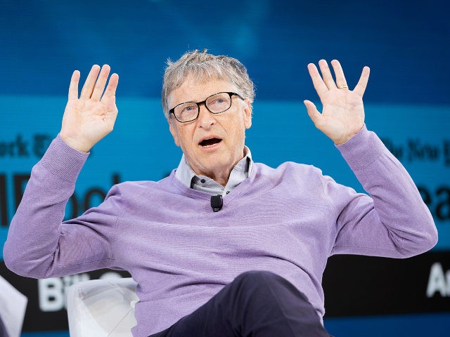 Bill Gates hands up