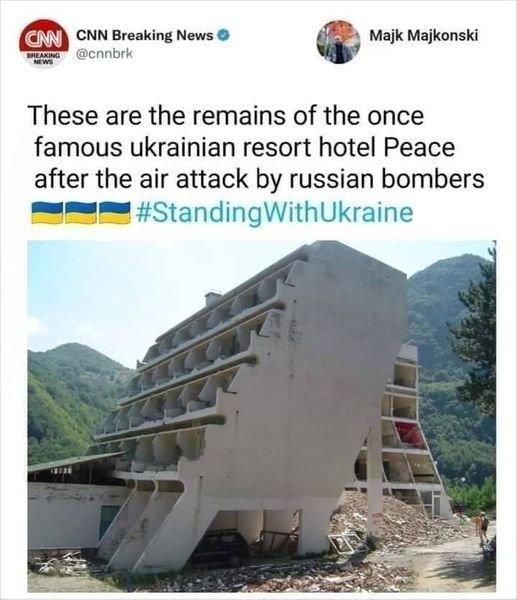 Fact Check-An image of a Serbian hotel wrongly captioned as being in Ukraine was not tweeted by CNN | Reuters