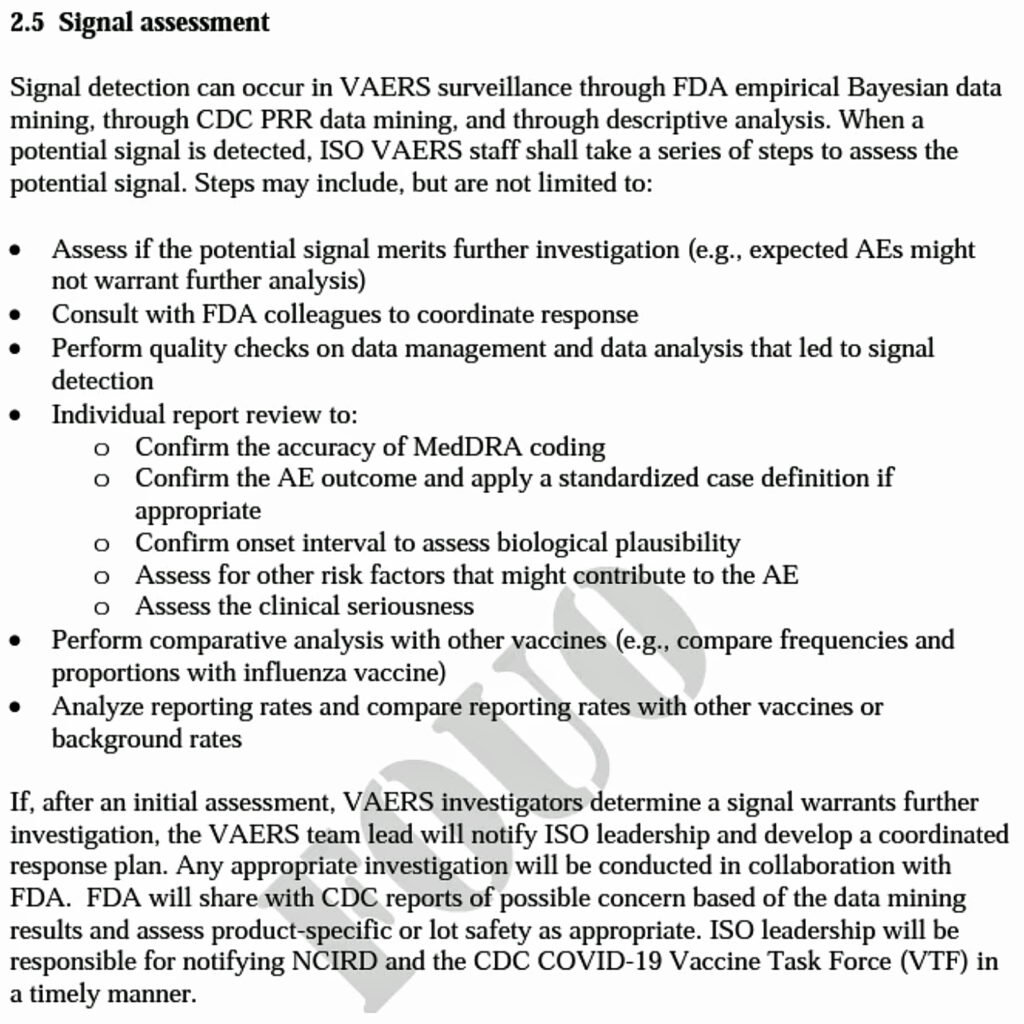 signal assessment