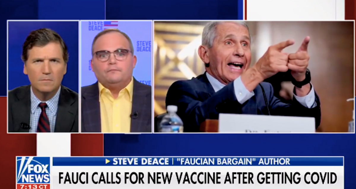 Tucker Carlson and Steve Deace analyze Fauci’s COVID diagnosis Tucker Carlson and Steve Deace analyze Fauci’s COVID diagnosis