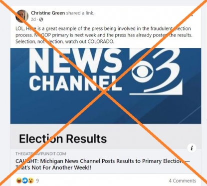 Michigan broadcaster error not evidence of election fraud