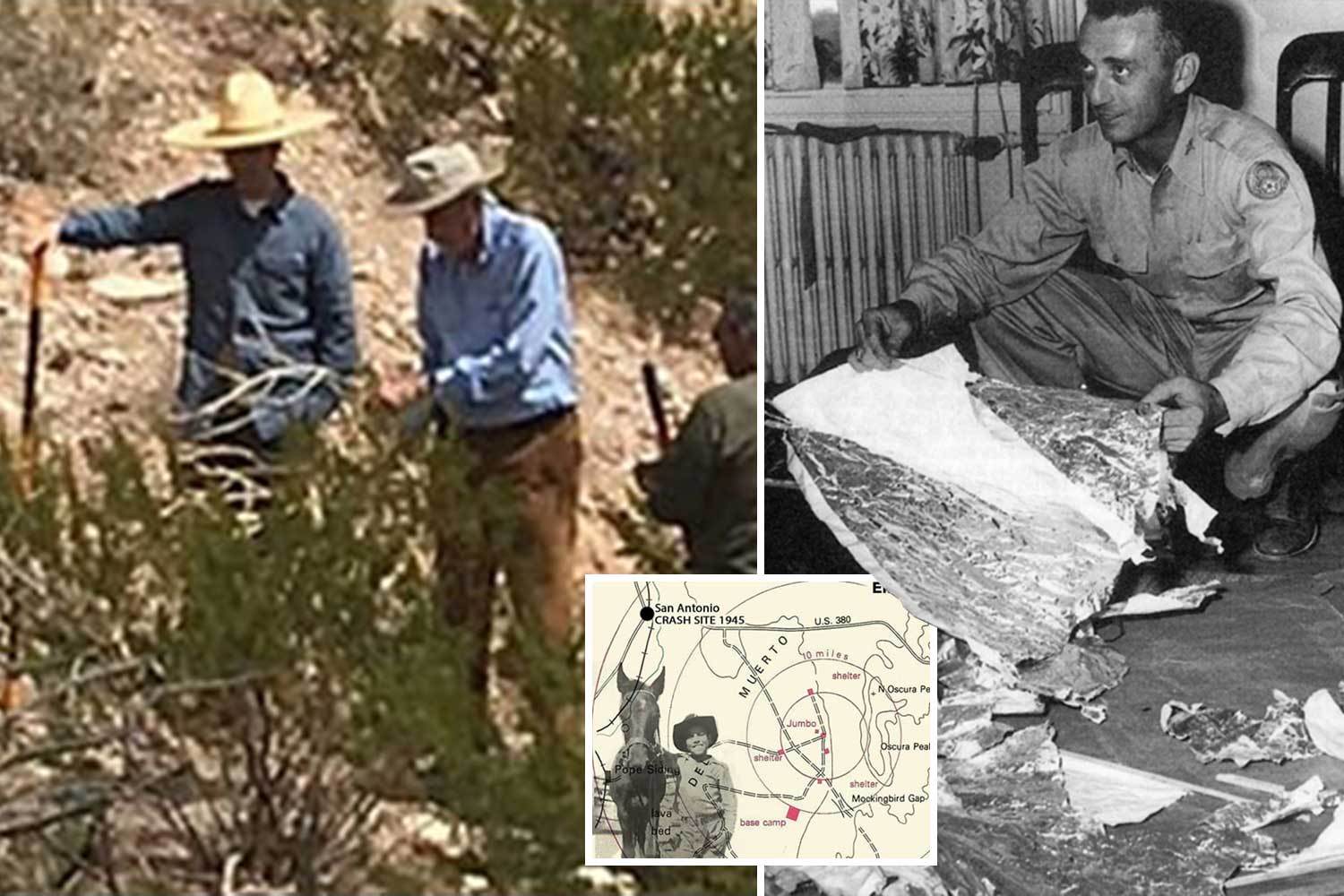 US covered up 'ANOTHER Roswell' when 'avocado-shaped' UFO crashed in 1945