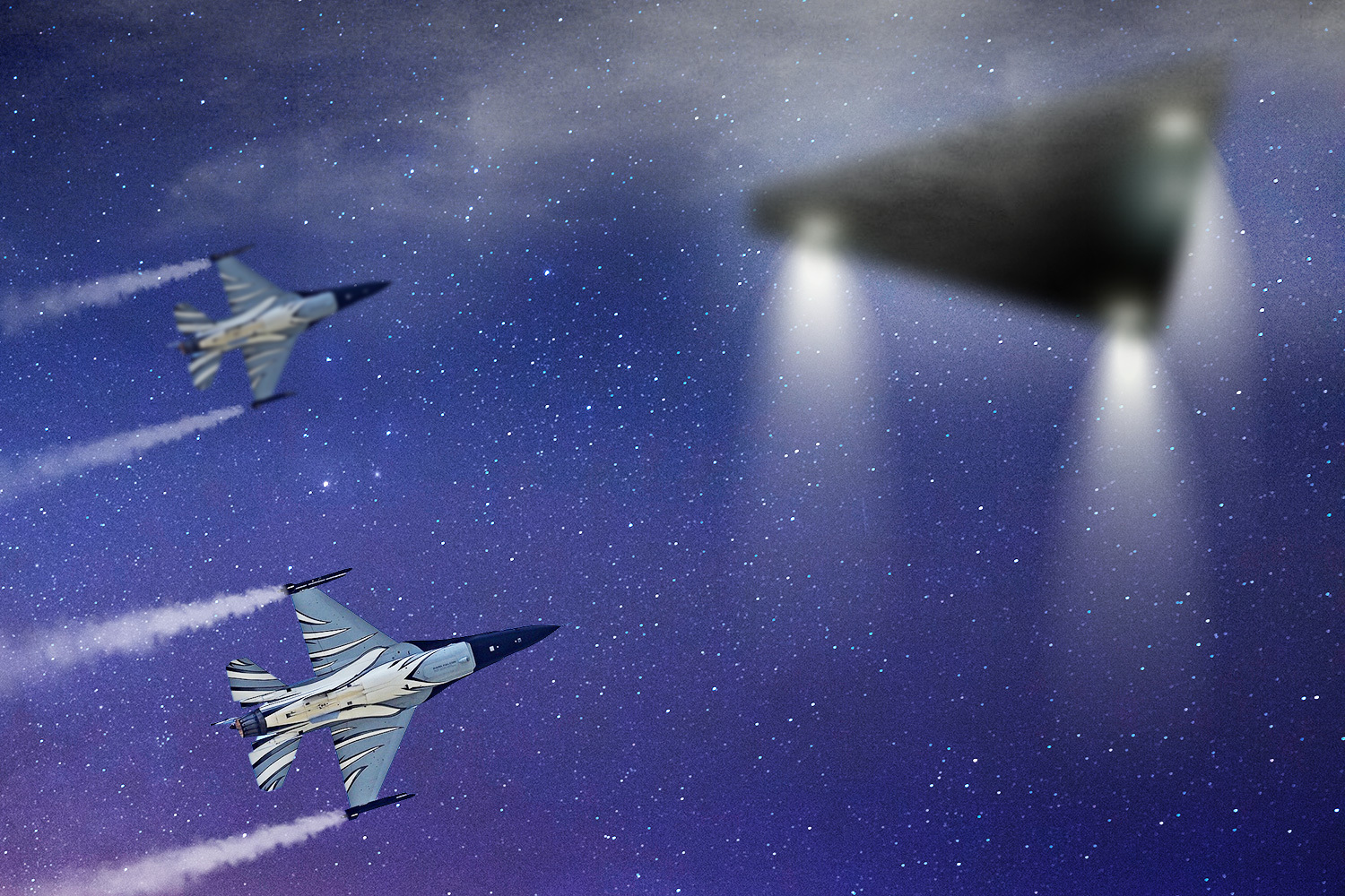 Hunt for UFO 'black triangles' that could be top secret hypersonic US weapons