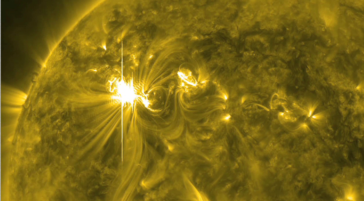 Solar eruption sun