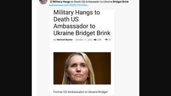 Fact Check: Military Did NOT Execute US Ambassador to Ukraine Bridget Brink Fact Check: Military Did NOT Execute US Ambassador to Ukraine Bridget Brink