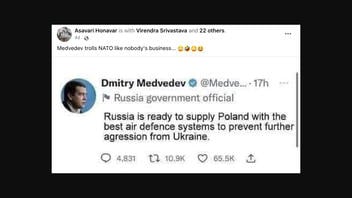 Fact Check: NO Evidence That Russian Ex-President Medvedev Offered To Supply Poland With 'The Best Air Defence Systems' In November 2022