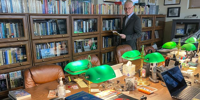 David Marler, a researcher spearheading the initiative to open a UFO archive in the Albuquerque, New Mexico, area is seen in this photo.