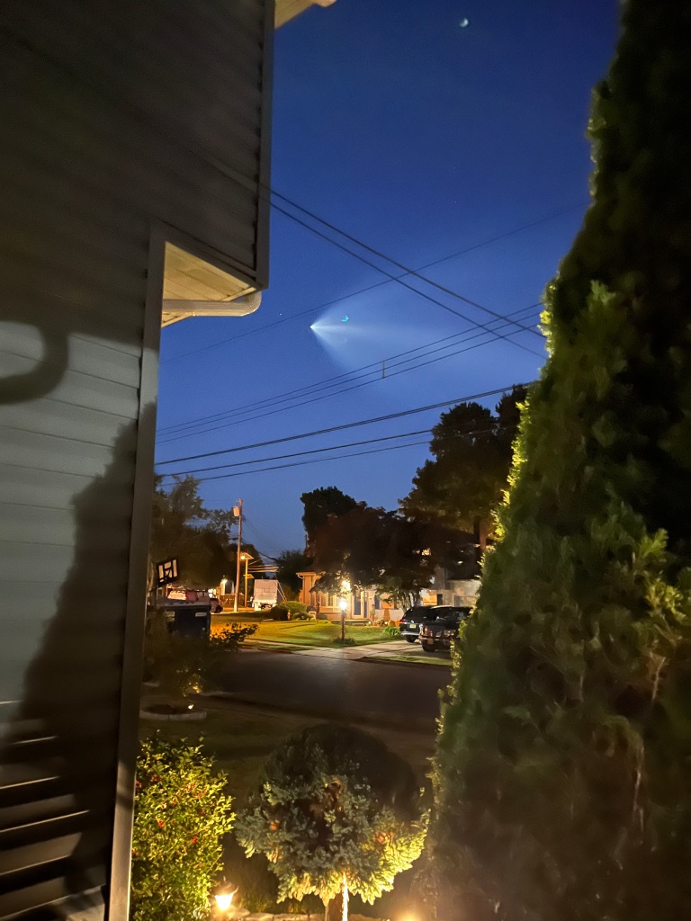 An NJ resident saw "an amazing light move across the sky from west to east" Sept. 24.