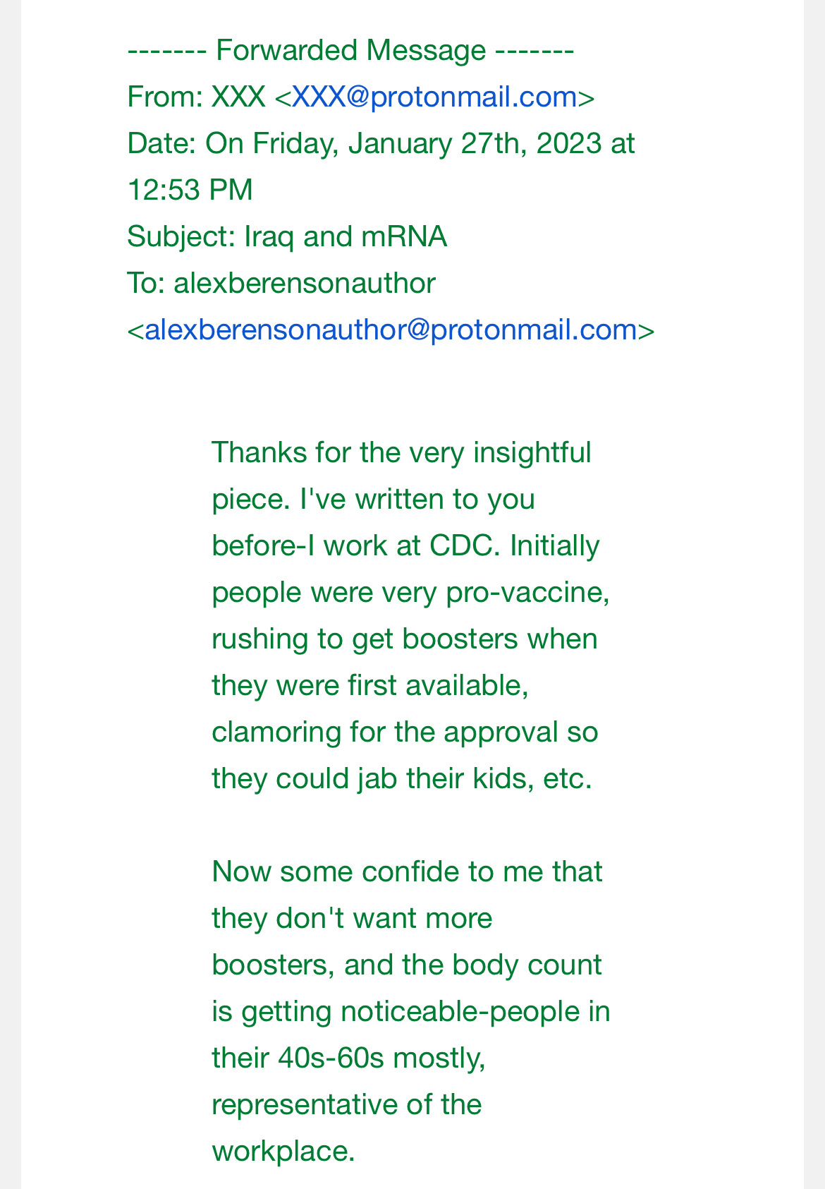 From a Centers for Disease Control insider: a short note on morale From a Centers for Disease Control insider: a short note on morale