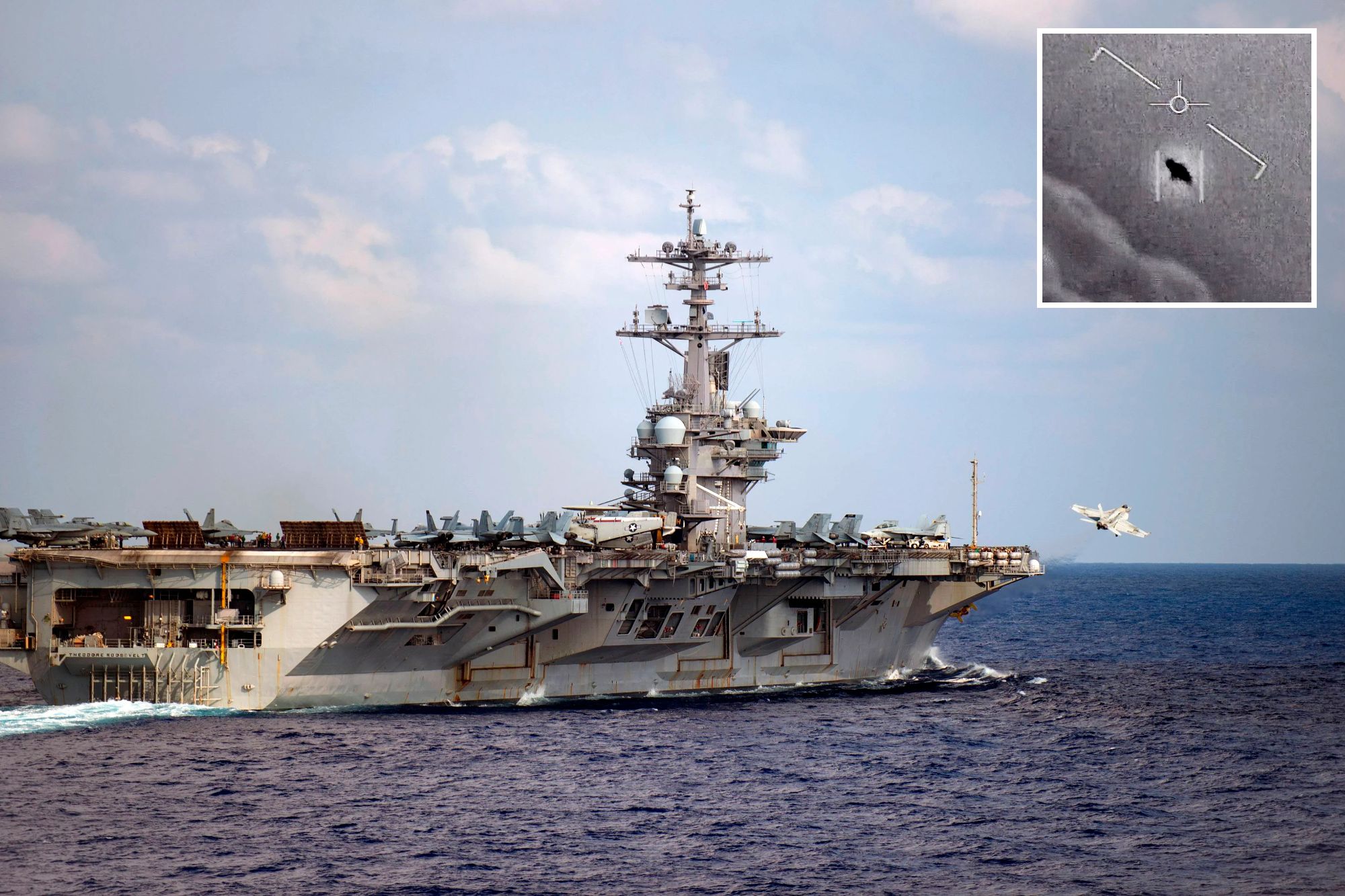 Pilot 'spotted star-like UFO flying near US nuclear warship at up to 23,000mph'