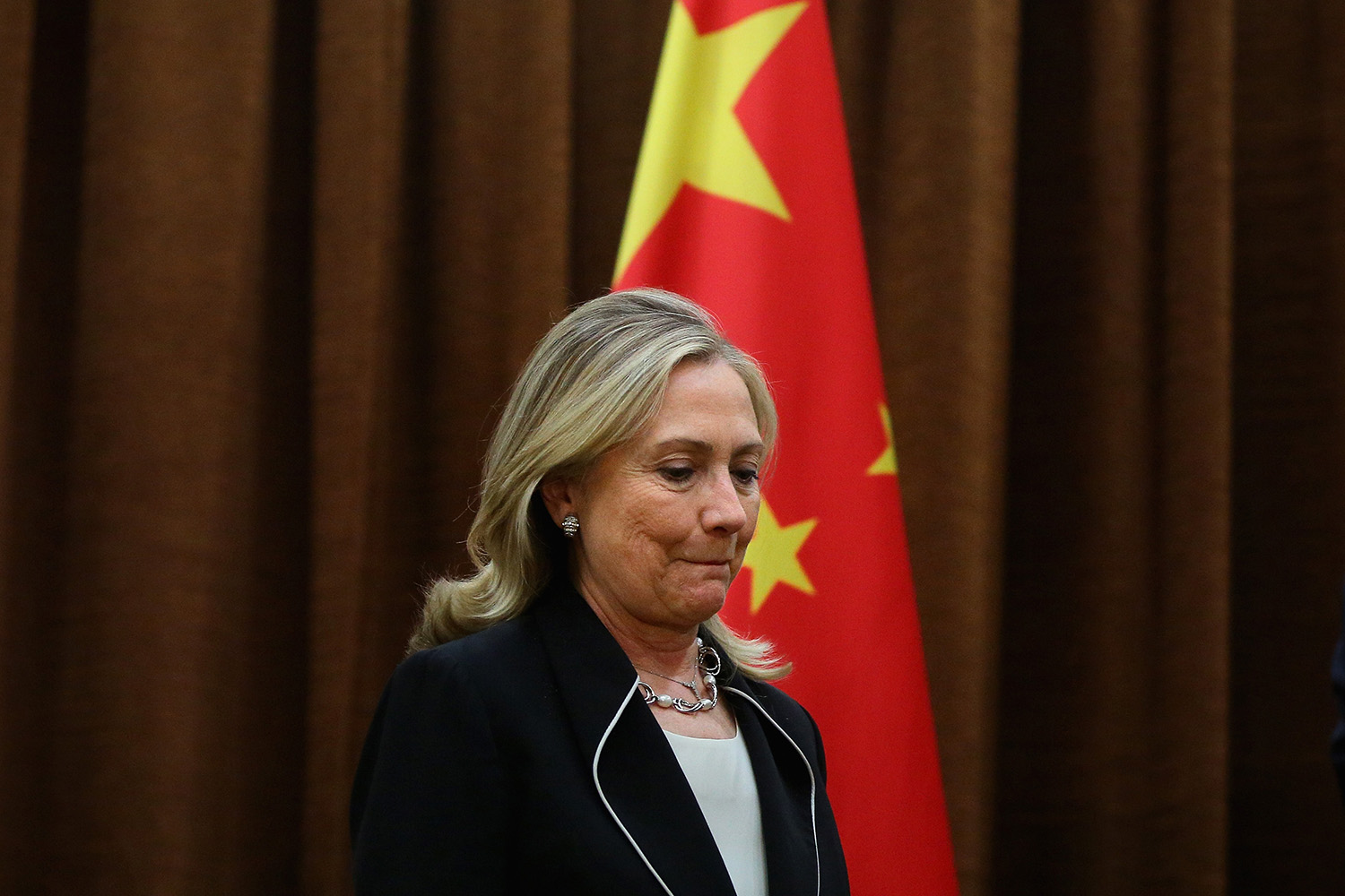 U.S. Secretary of State Hillary Clinton meets with Chinese Foreign Minister Yang Jiechi during her visit to Beijing in 2012.