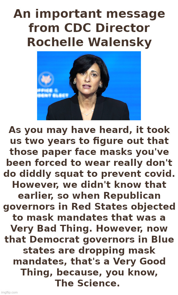 An Important Message From CDC Director Rochelle Walensky - Imgflip