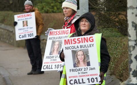 Friends of Ms Bulley continue their awareness campaign with placards and banners on Friday