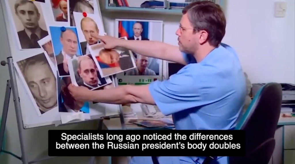 New video furthers the conspiracy theory that Vladimir Putin uses body doubles.