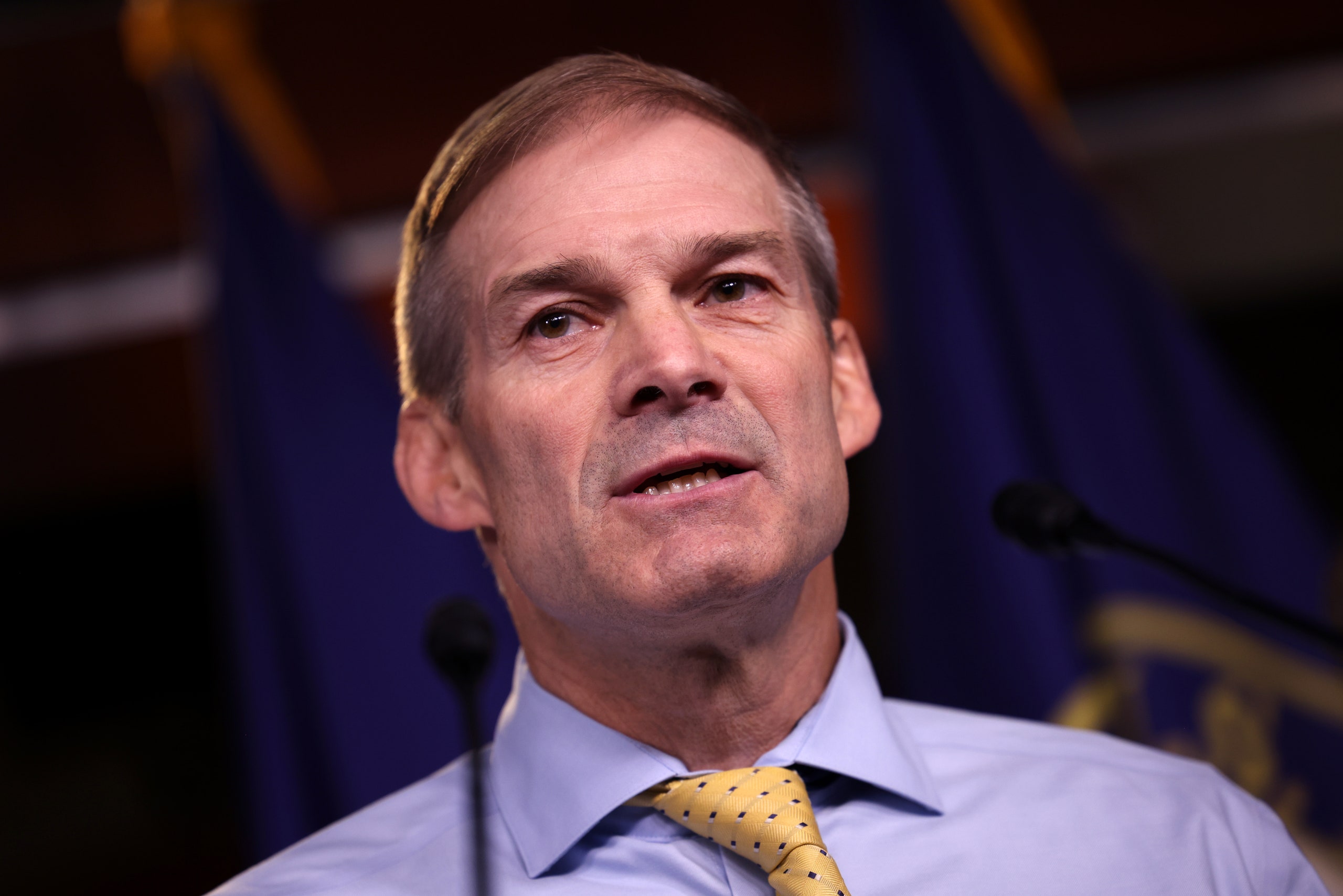 WASHINGTON DC JULY 21 Rep. Jim Jordan speaks at a news conference on House Speaker Nancy Pelosiâ€™s decision to reject...