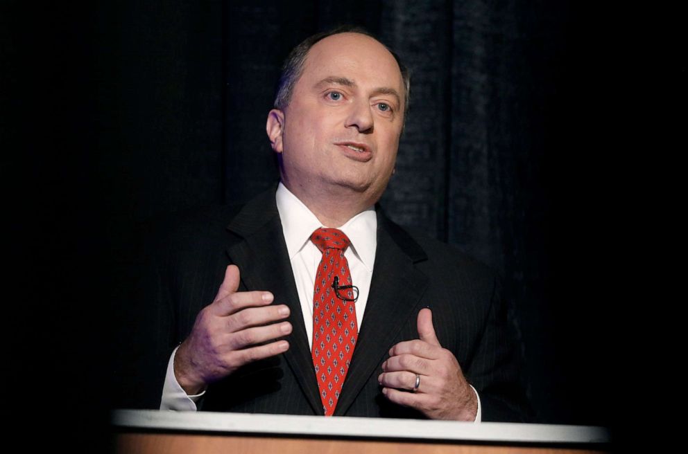 PHOTO: Businessman Ken Block responds to a question while participating in a primary debate while running as a Republican candidate for governor, Sept. 3, 2014, in Providence, R.I.