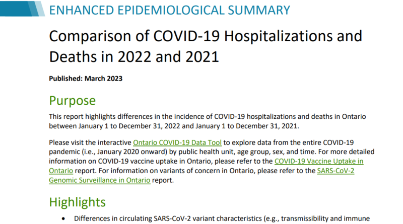 COVID deaths up 39% after vaccines rolled out in Ontario Canada