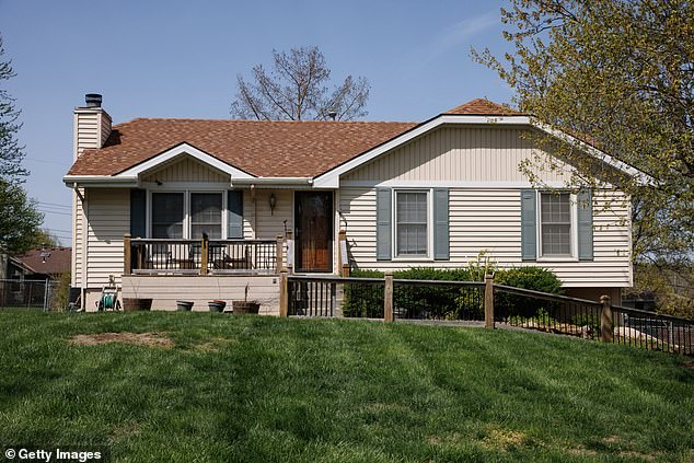 Pictured: The home of Andrew Lester, the 84-year-old white homeowner accused of shooting Black teen Ralph Yarl in Kansas City, Missouri