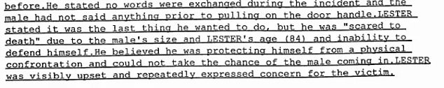 Andrew Lester, 84, told Kansas City Police Department that shooting Ralph Yarl, 16, was the ¿last thing he wanted to do¿ but was terrified of the teenager because of his size and age