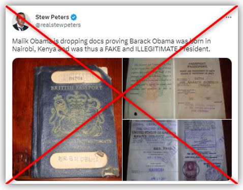 Misrepresented passport photos revive Obama 'birther' conspiracy theory - Yahoo News