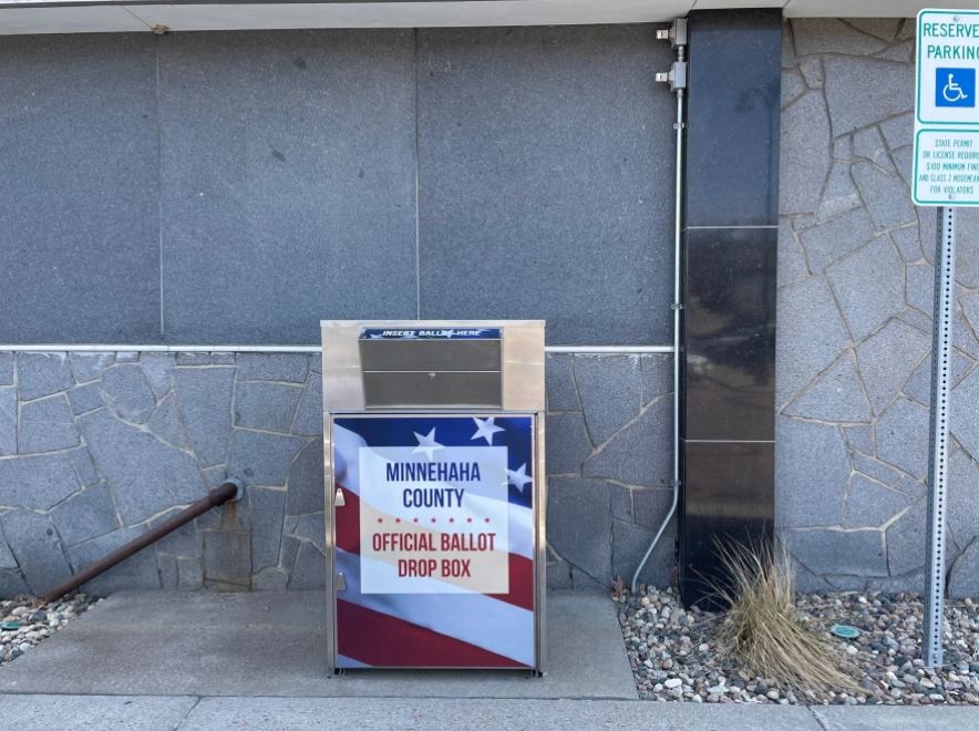 Minnehaha County, South Dakota election drop box