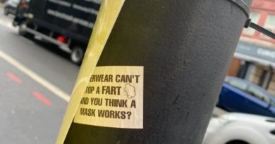 Neo-nazi stickers and anti-vax graffiti in West Hampstead - Hampstead Highgate Express