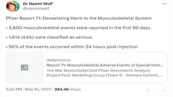 Fact Check: Pfizer Document Does NOT Show COVID-19 Vaccine Causes 'Devastating Harm To The Musculoskeletal System' | Lead Stories