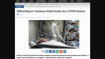 Fact Check: Ventilators Did NOT Kill 'Nearly All COVID Patients' -- Study's Conclusion Was Misrepresented | Lead Stories