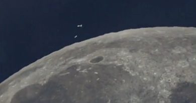 UFOs spotted flying on dark side of the Moon, a TikTok page claimed