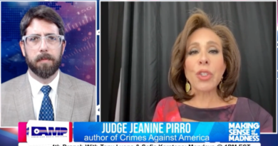 Fox host Jeanine Pirro goes on QAnon-supporting channel to promote her new book