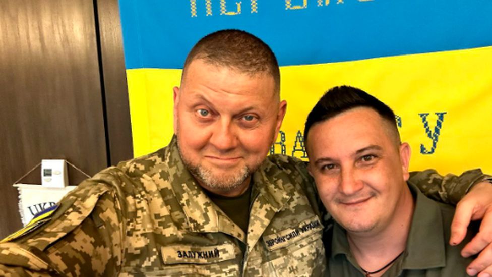 Col Shtefan with Gen Zaluzhny