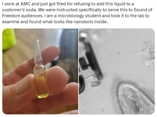 Are AMC Theaters Serving Nanobots to ‘Sound of Freedom’ Audiences?