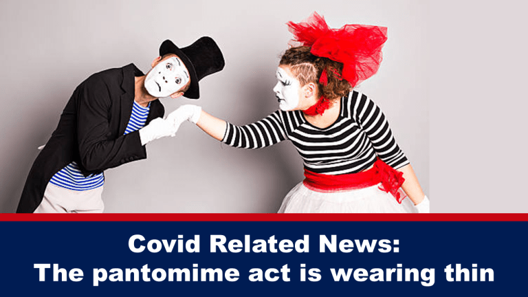 Covid Related News: The pantomime act is wearing thin